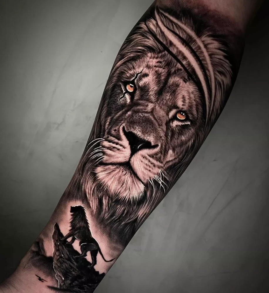 Tatuaje de León