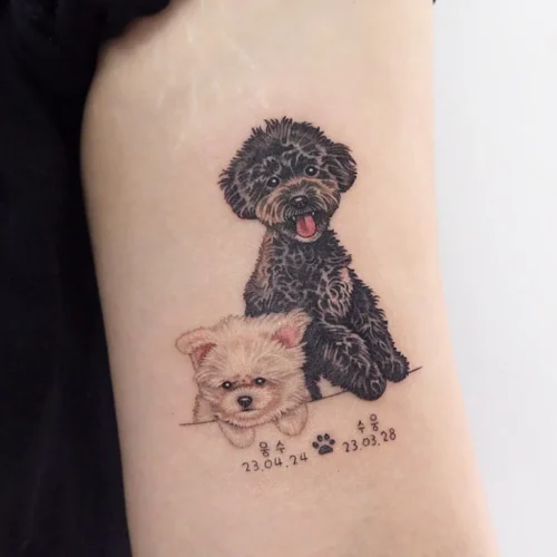 Dog Memorial Tattoo