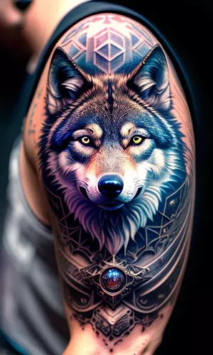 Tatuajes de Lobos para Hombre