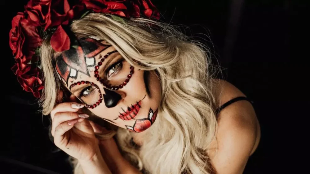 Maquillaje de Catrina Elegante