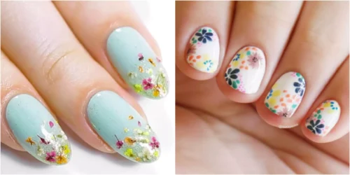 Uñas Decoradas con Flores Lindas