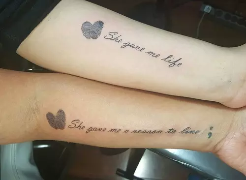 Mother and Daughter Tattoos