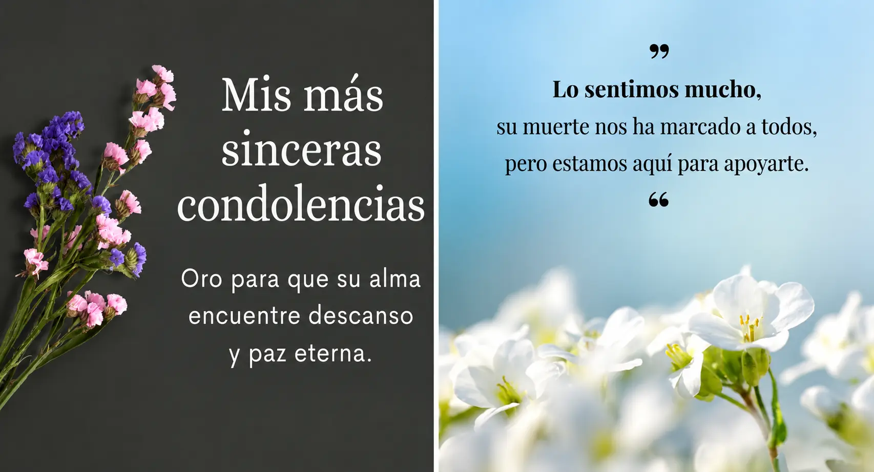 Mensaje de Pésame