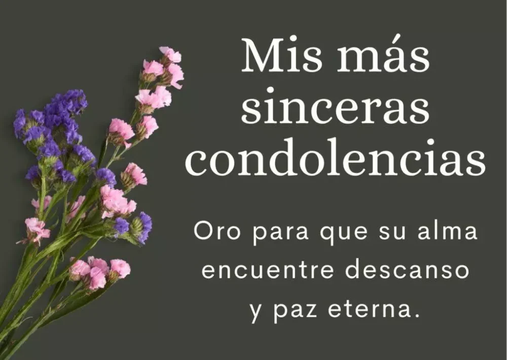 Mensajes de Condolencias Cortos
