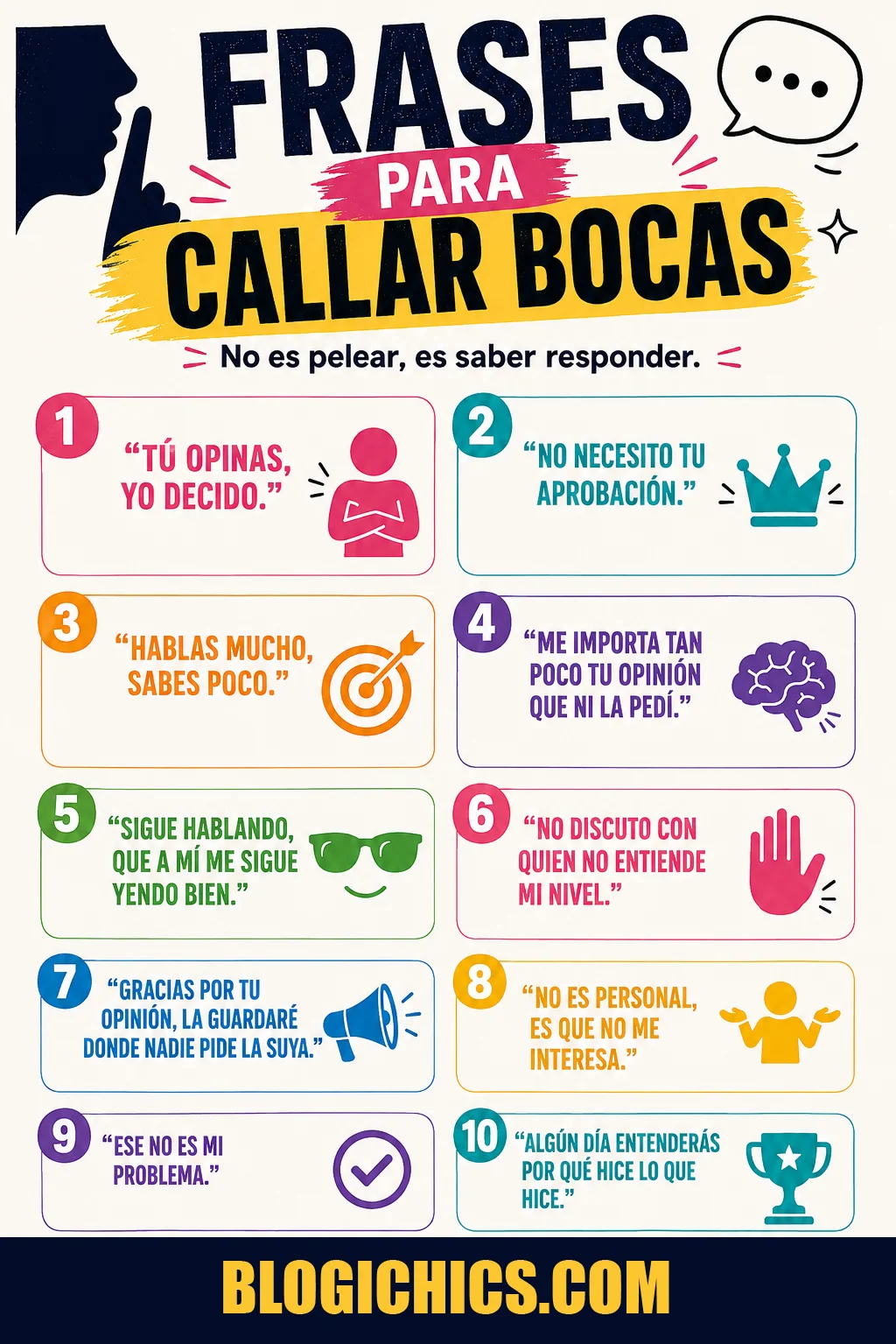 Frases para Callar Bocas