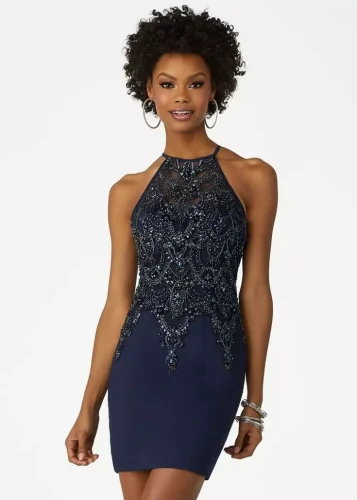 Vestidos de Noche Cortos y Elegantes para Fiesta
