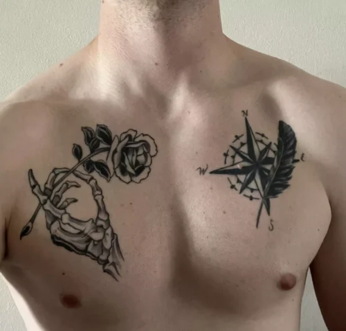 Tatuaje en el Pecho para Hombe