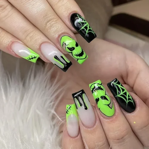 Uñas Halloween Fácil